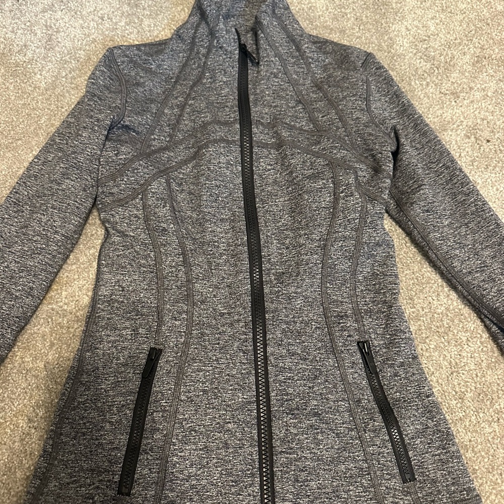 Lululemon Athletica Gray Utility Jacket with Tailored Silhouette